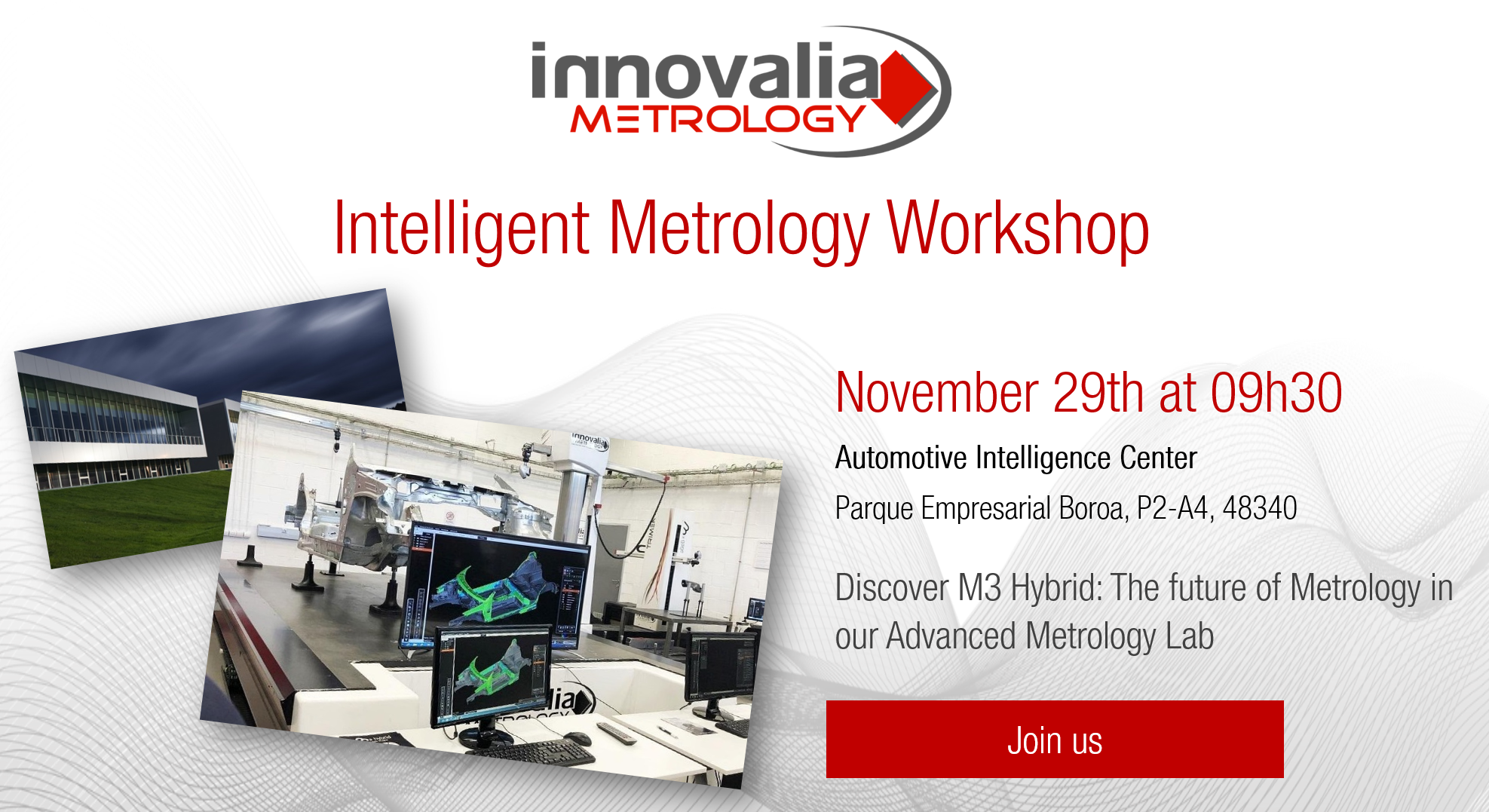 Innovalia Metrology presenta M3 Hybrid en su Laboratorio de Metrologia avanzada en la jornada de Metrología 4.0 el 29 de noviembre